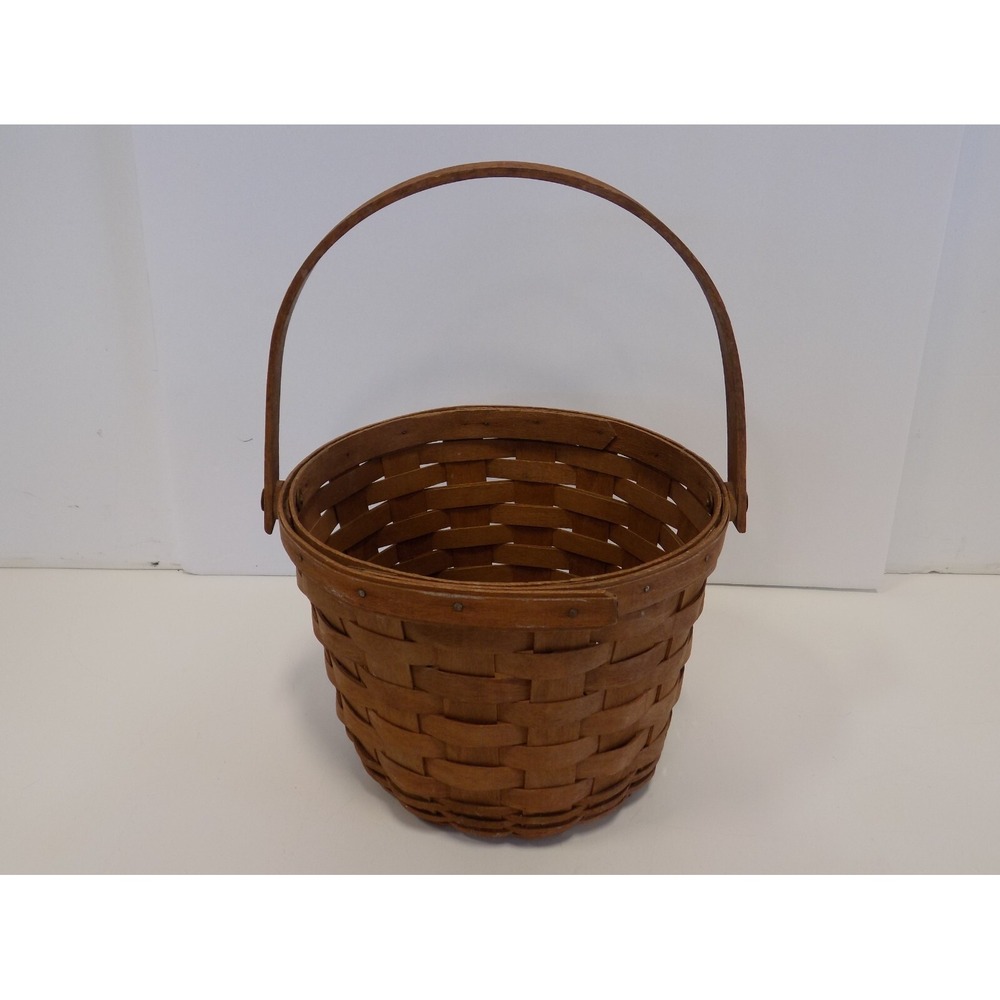 Vintage Medium Fruit Basket 1984 Longaberger -- DK Stain -- Original - Picture 4 of 16